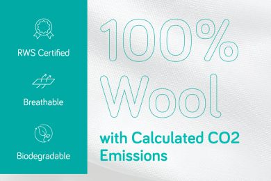 RWS Wool Fabric with Calculated CO2 Emissions